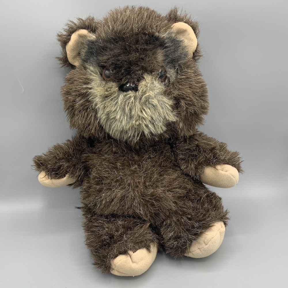Vintage 1984 Kenner PAPLOO THE EWOK 15" Plush Stuffed Animal w/ Hood Star Wars